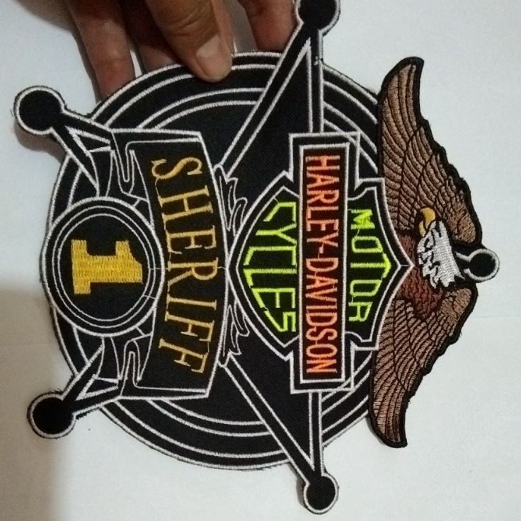 Promo Baru  Bordiran Jaket Harley Davidson Coklat