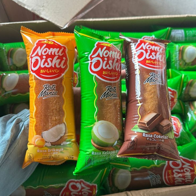 

nomi oishi roti manis varian rasa 1 dus isi 60