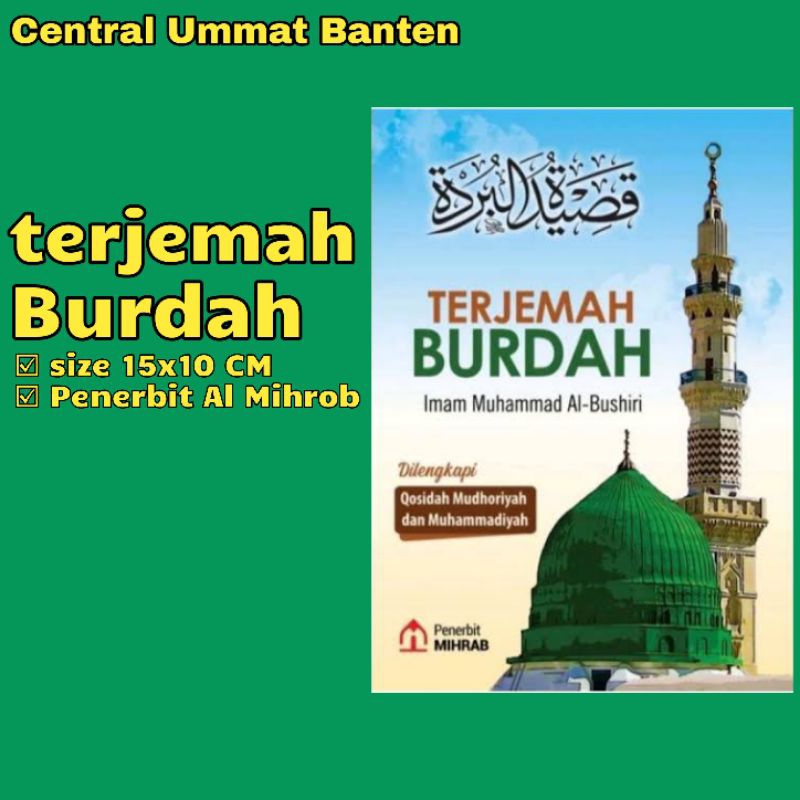 Kitab Maulid Qasidah Burdah disertai Arab Latin & Terjemah Ukuran A6