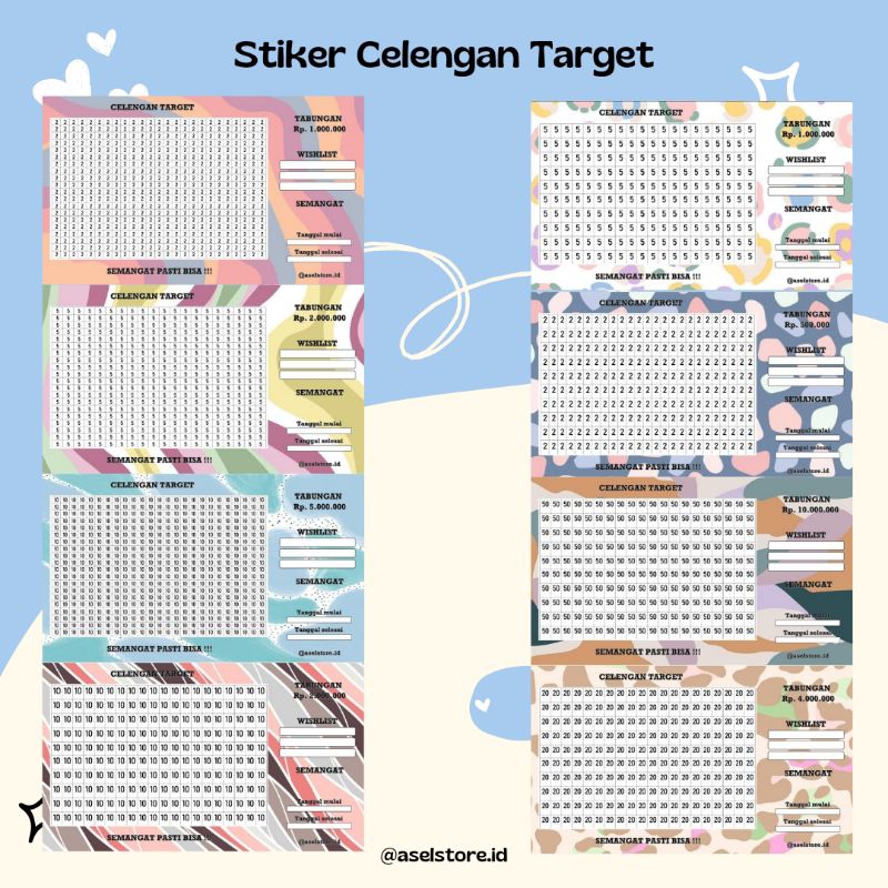 

Stiker Celengan Target By Aselstore.id