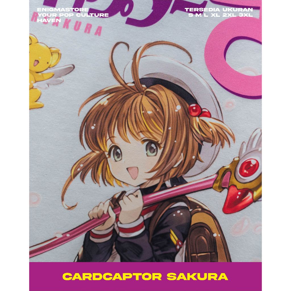 KAOS CARDCAPTOR SAKURA - TSHIRT ANIME VINTAGE