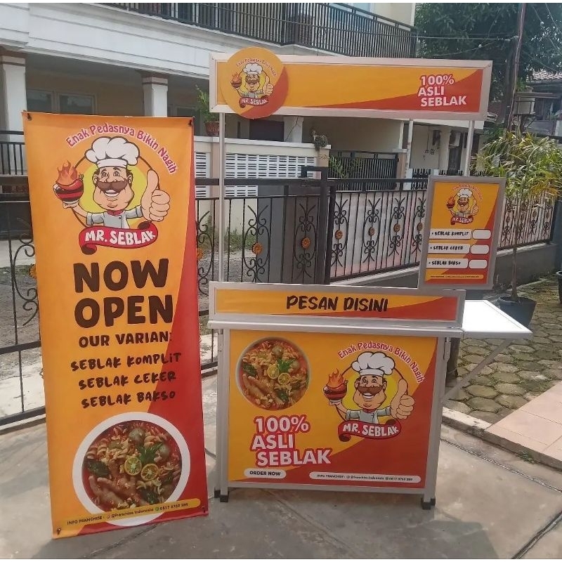 

Paket Usaha Komplit MR SEBLAK, Langsung siap jualan!