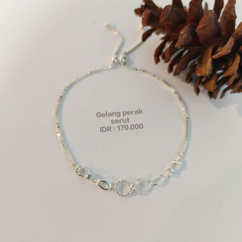 Gelang serut perak silver#perak925