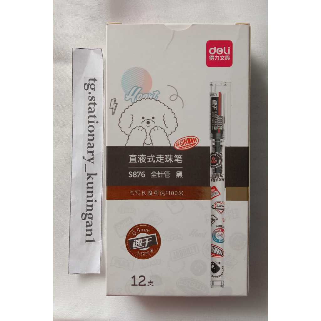 

Pulpen Gel Deli Roller S876 Tinta Hitam 0.5mm