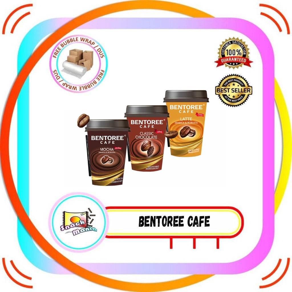 

Bentoree Cafe Mocha | Latte | Classic Chocolate Coffee Cup 250 ml Kopi Instan Siap Minum