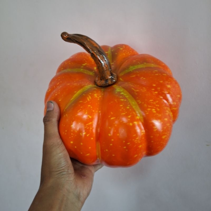 Labu hias artificial labuh pajangan hiasan dapur hiasan meja labu imitasi buatan labu palsu