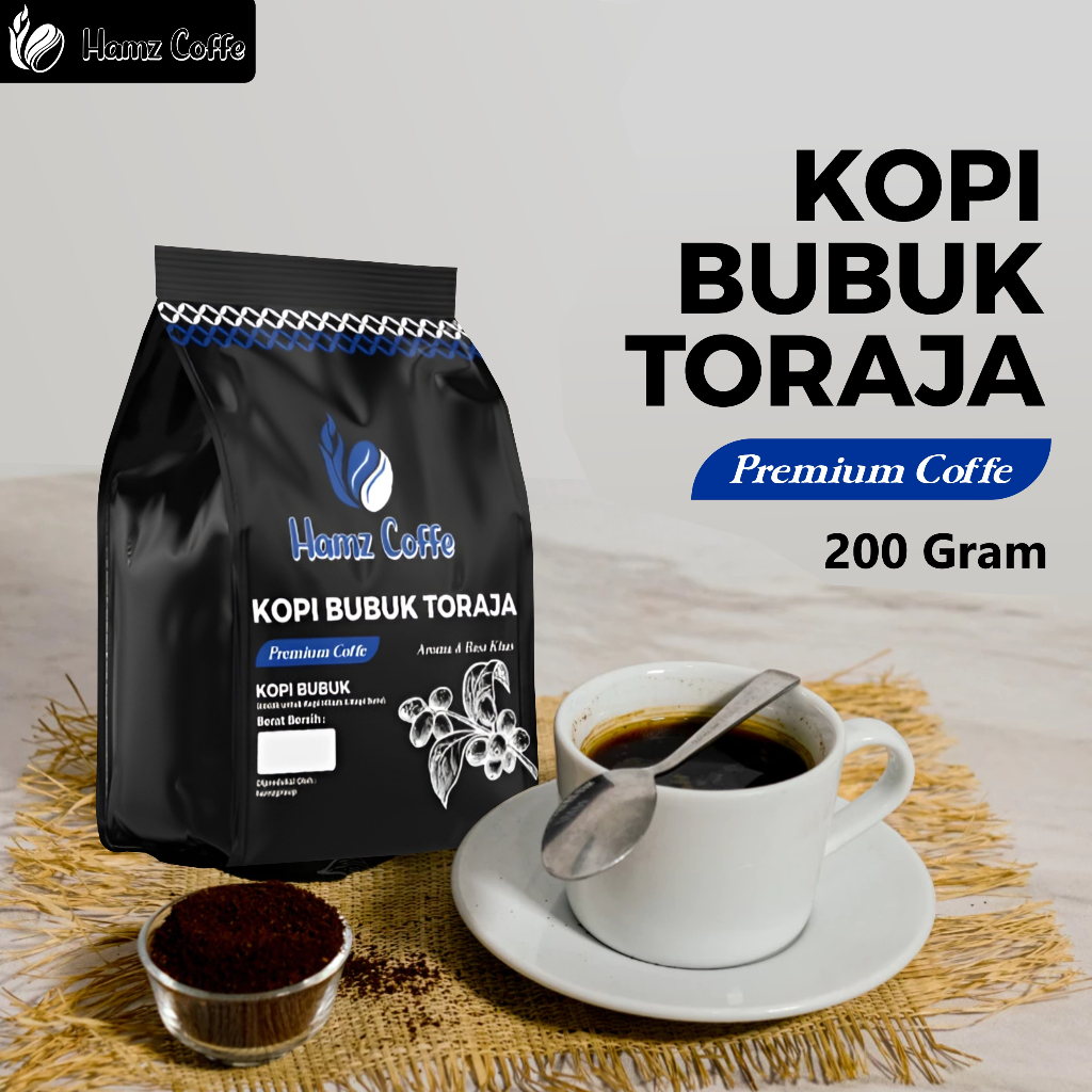 

Hamz Coffee - kopi bubuk toraja premium berkualitas 200gr