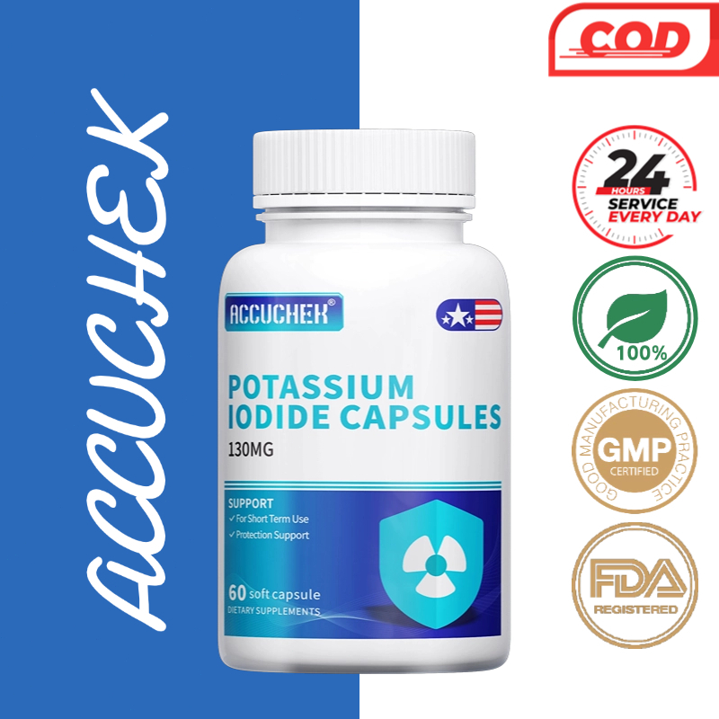 Iodida Potasium 130MG, Mendukung Kesehatan Tiroid dan Metabolisme Tubuh 60 Kapsul