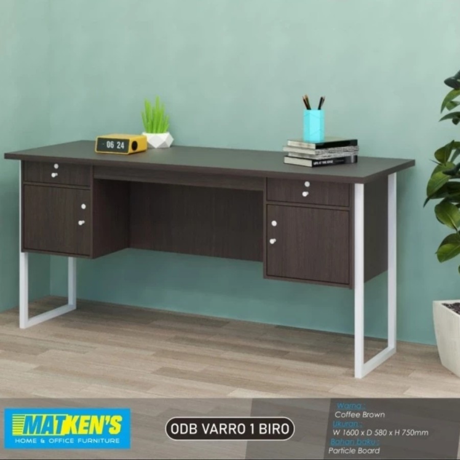 meja kantor besar meja tulis 160 cm meja 1biro meja kaki besi