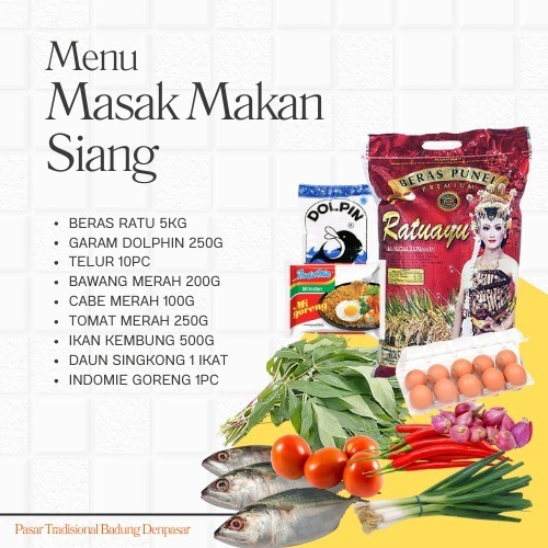 

Paket masak makan siang murah