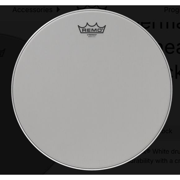 REMO Cybermax Cybermax Drumhead - With Duralock, White, 14" KS-0524-00