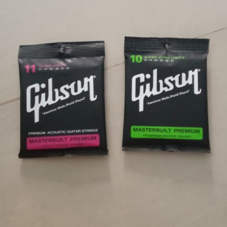 SENAR GITAR GIBSON AKUSTIK MASTERBUILT PREMIUM FULLSET / SENAR IMPORT PREMIUM / SENAR GITAR AKUSTIK 