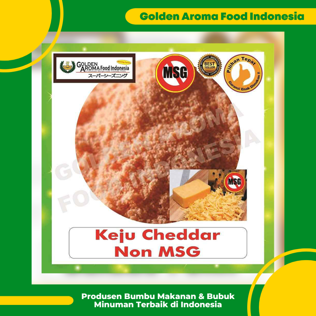 

Bumbu Tabur Rasa Keju Cheddar Non MSG 1 kg, Jual Bubuk Tabur Keju Cheddar Non MSG Murah Enak Aman