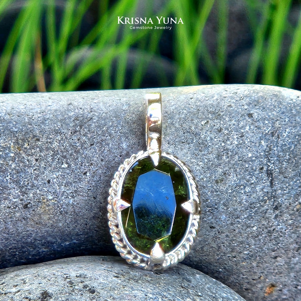 Natural Moldavite Pendant