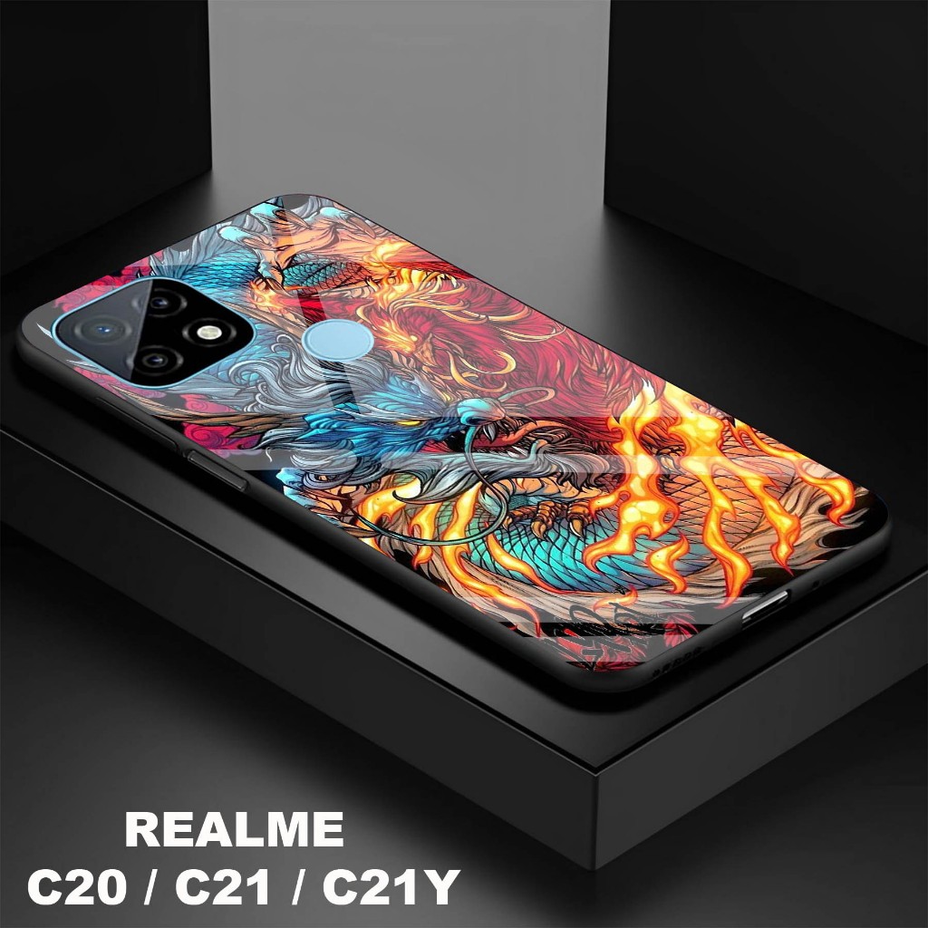 Softcase Kaca Kilau Realme C20 / C21 C21Y - Softcase Kaca Realme C20 / C21 C21Y - Softcase Kaca Kila