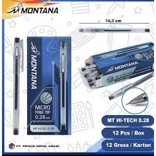 

(SATUAN) MONTANA GEL PEN BALLPOINT HI-TECH 0.28 MM WATER RESISTANCE