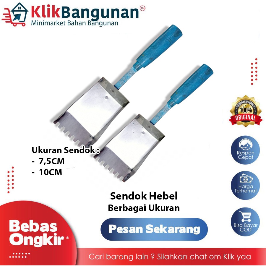 SENDOK BATA RINGAN / CETOK BATA RINGAN / TROWEL BATA RINGAN / SENDOK HEBEL / SEKOP HEBEL BERBAGAI UK