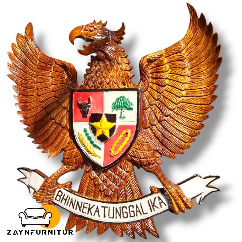 Ready Ukir Burung Garuda Hiasan Dinding Kayu Jati Jepara