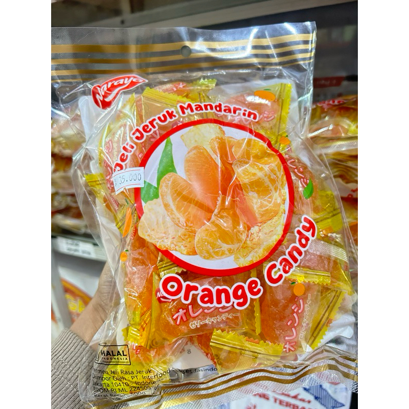 

Permen Jeruk Mandarin Produk Naraya | Permen Jelly Rasa Jeruk Netto 500 gram