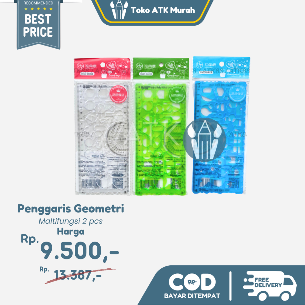 

Penggaris Geometri Multifungsi 2 pcs Mal Flow Chart