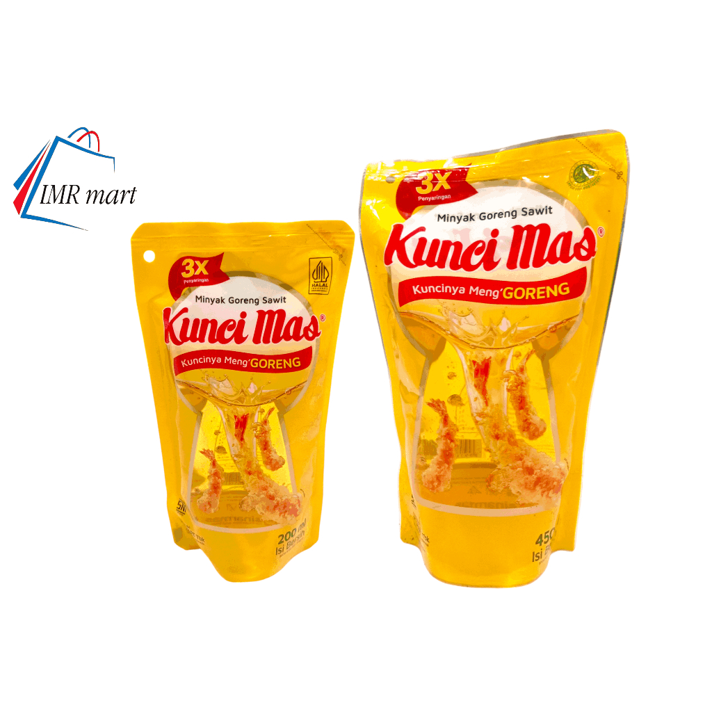 

Kunci Mas Minyak Goreng 200ml - 450ml - Minyak goreng kunci mas