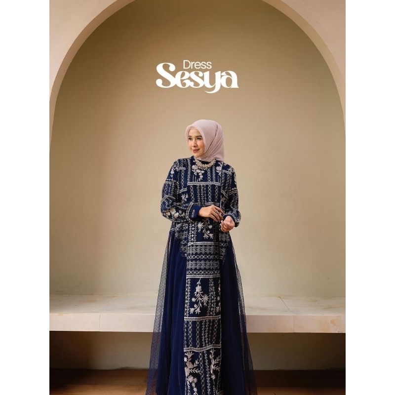SESYA DRESS BY MAREVI GAMIS TERBARU ABAYA ORIGINAL