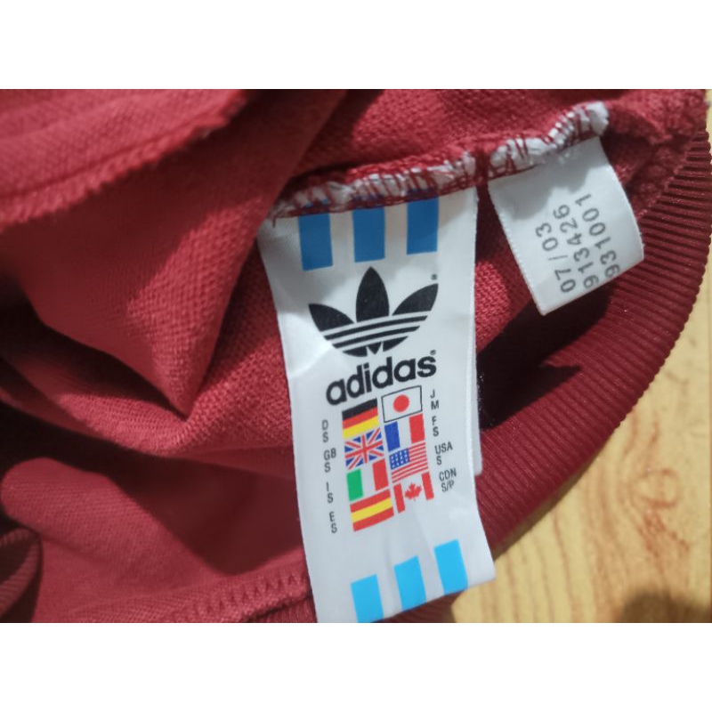 tracktop adidas merah maroon