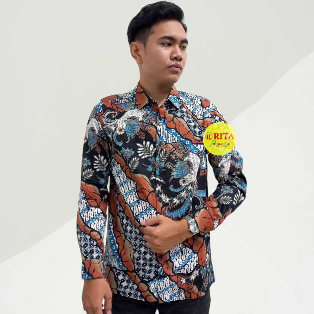 Manzone Kemeja Batik Lengan Panjang