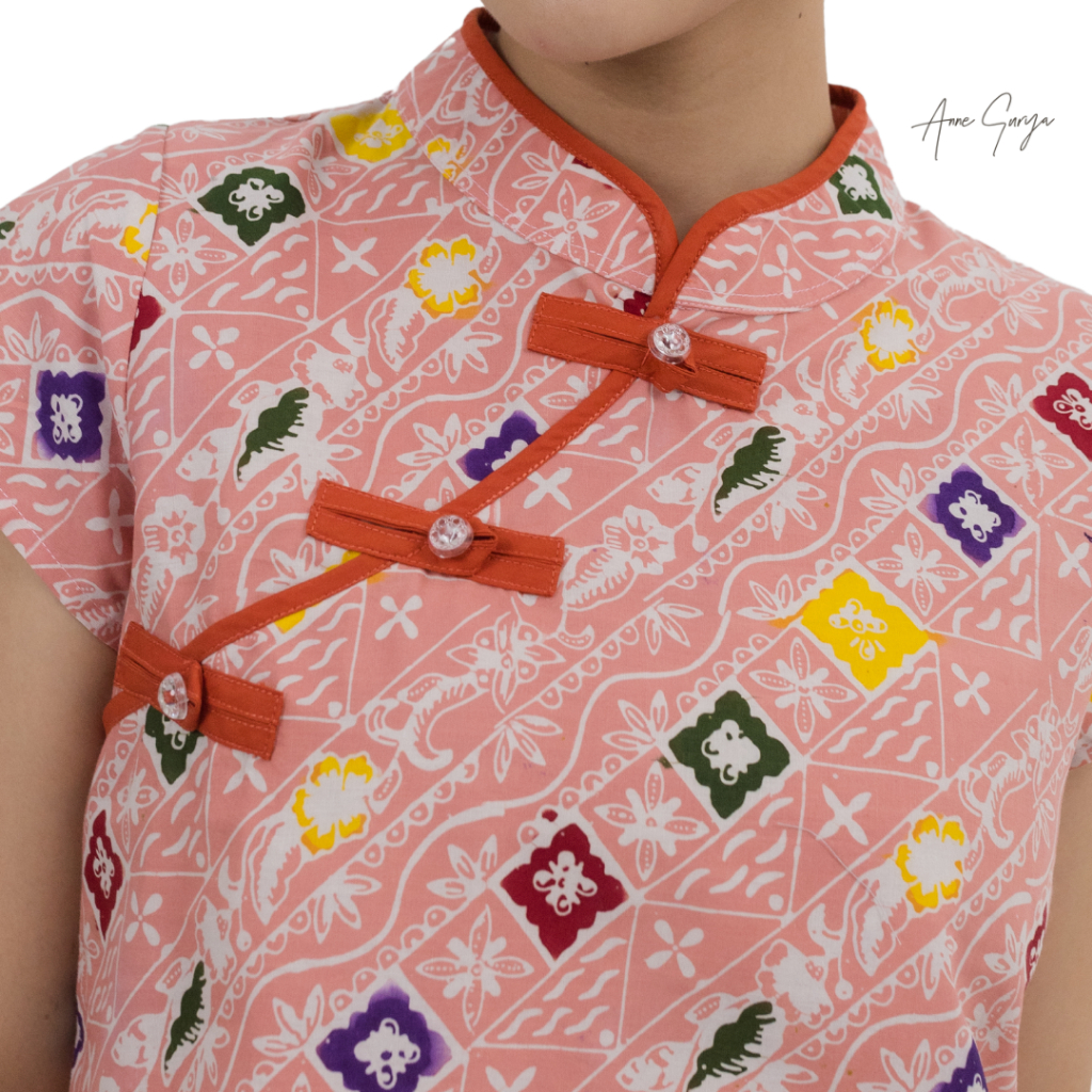 Gianna Cheongsam Batik Top by Annesurya 2461224/atasan/blus modern