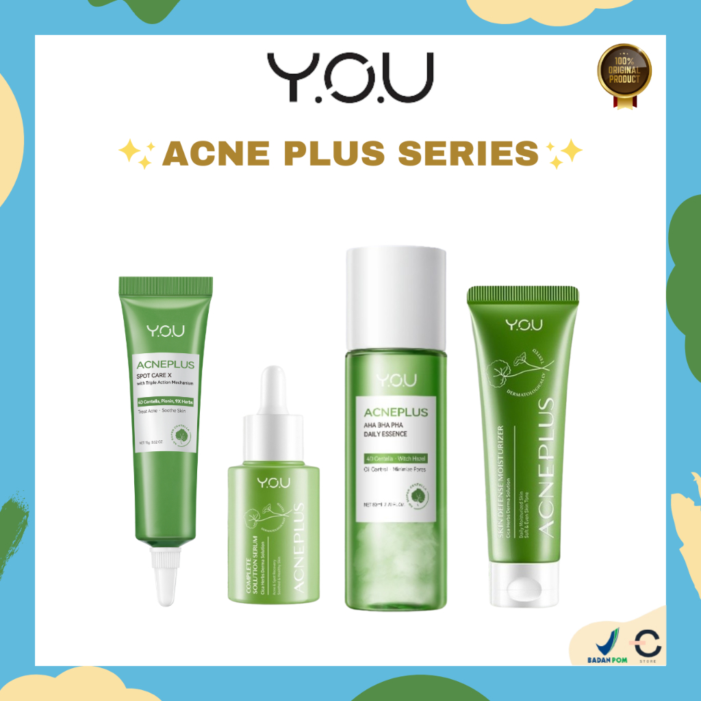 [ORI BPOM] YOU Acne Plus Treatment with Niacinamide + 4D Centella Rapid Acne Removal Spot Care / Per