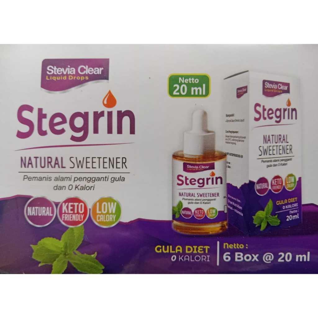 

STEGRIN Stevia Clear Liquid Drops 20 ml/gula Diet/Pemanis alami