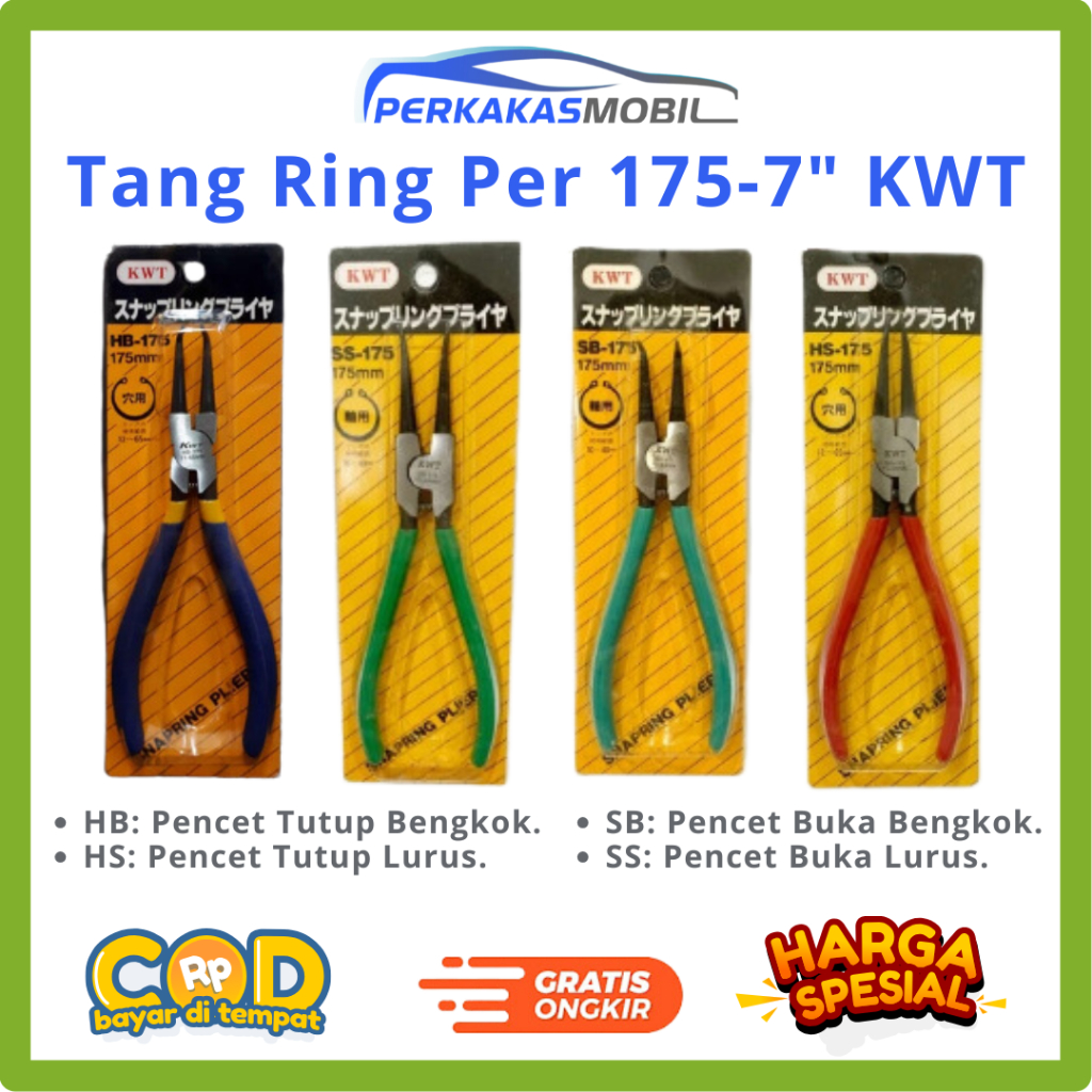 Tang Ring Per Tang Snap Ring 175-7" KWT