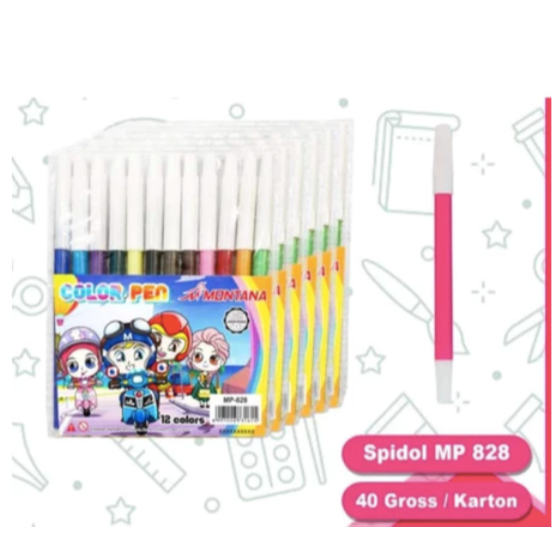 

[ISTY] MONTANA SET SPIDOL 12 WARNA / COLORING MARKER PEN ALAT MENGGAMBAR MEWARNAI KERAJINAN ANAK / MAINAN EDUKASI / STIPPPA