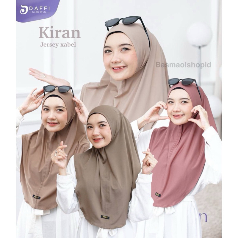 KIRAN HIJAB Daffi Happy Jersey Highwind Parfum  | HIJAB DAFFI BERGO HAPPY | BERGO DAFFI | HIJAB Polo