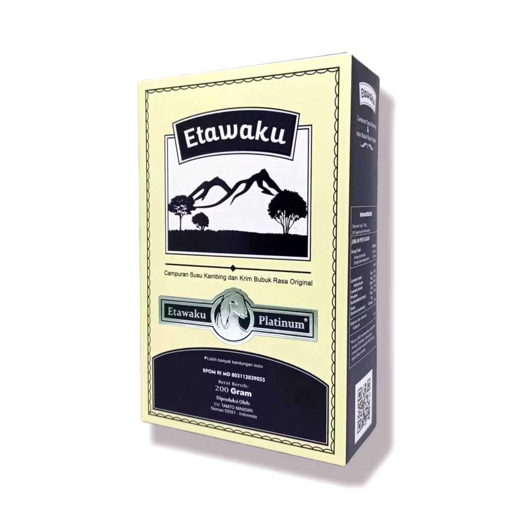 

ETAWAKU PLATINUM - SUSU KAMBING BUBUK UNTUK MASALAH PERNAFASAN DAN SENDI
