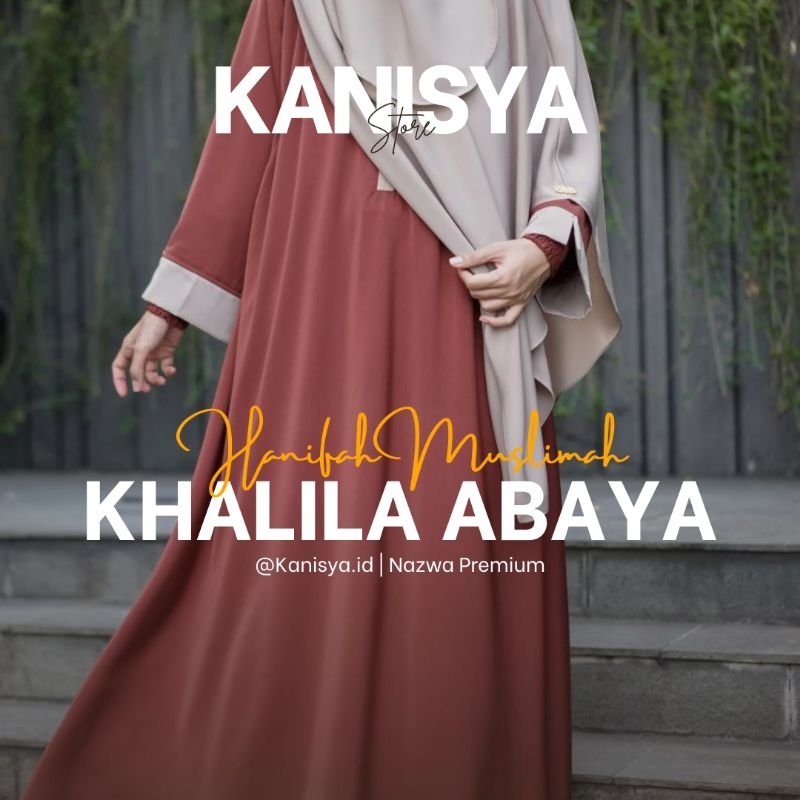 KHALILA ABAYA SET KHIMAR BY HANIFAH MUSLIMAH