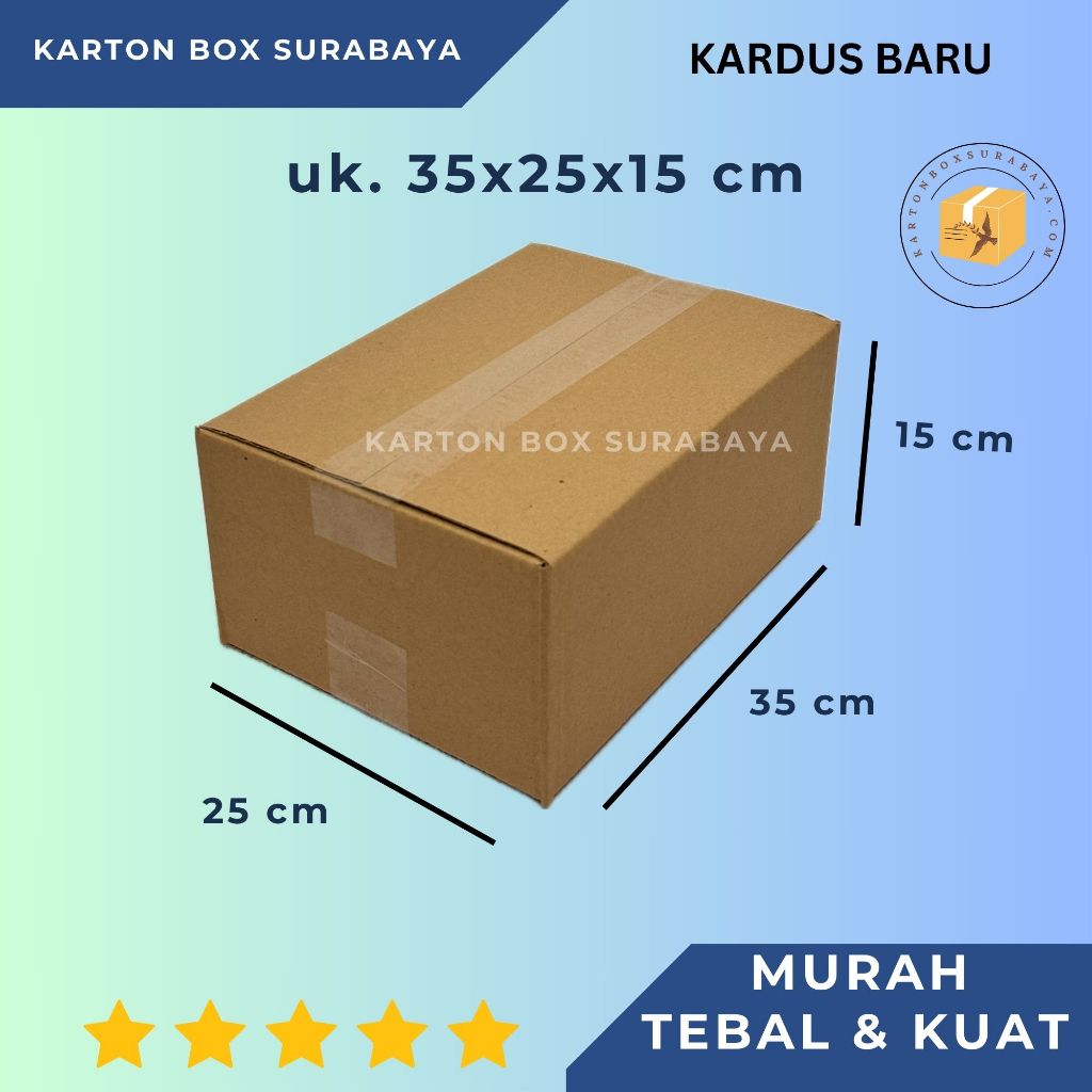 

KARDUS BOX KARTON PACKING 35X25X15 cm murah / KARTON KOTAK DUS PACKING ONLINE POLOS PACKAGING