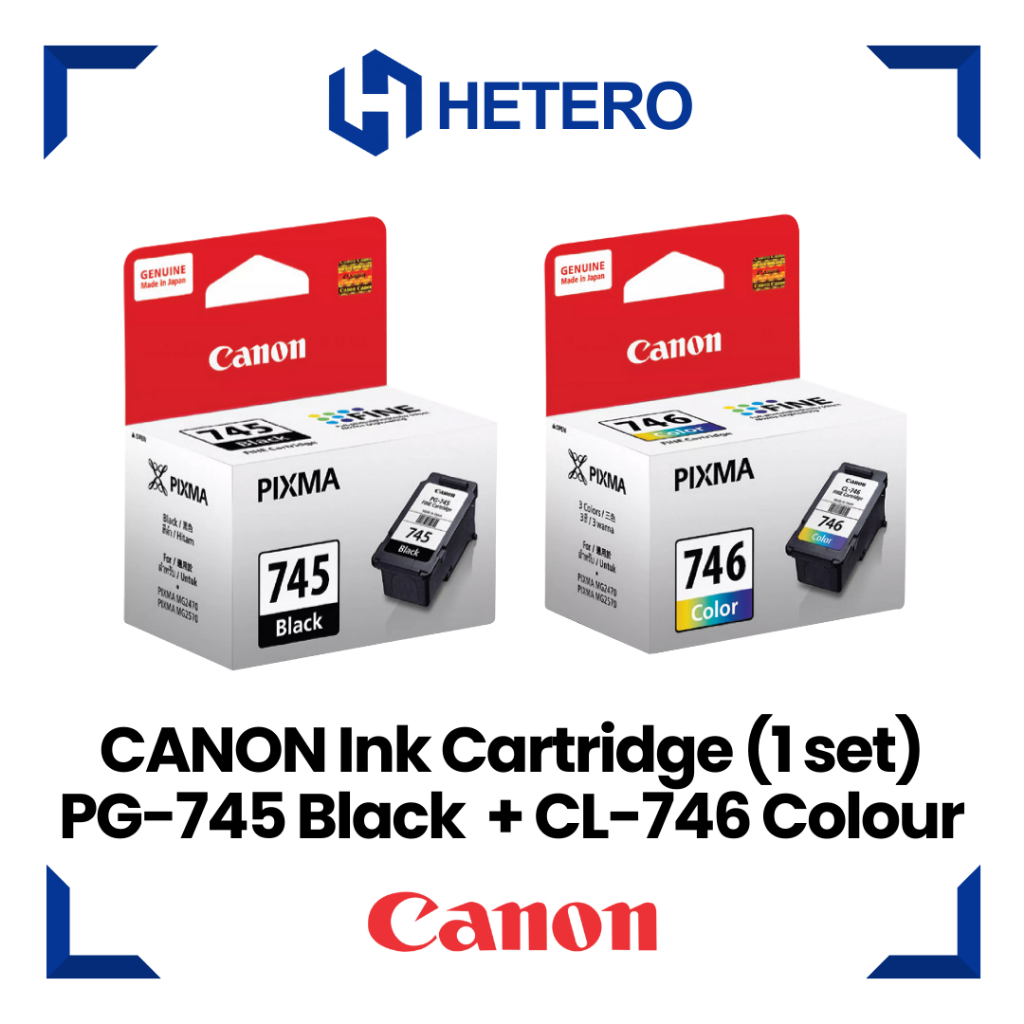 Tinta Canon 745 Black | Canon 746 Color