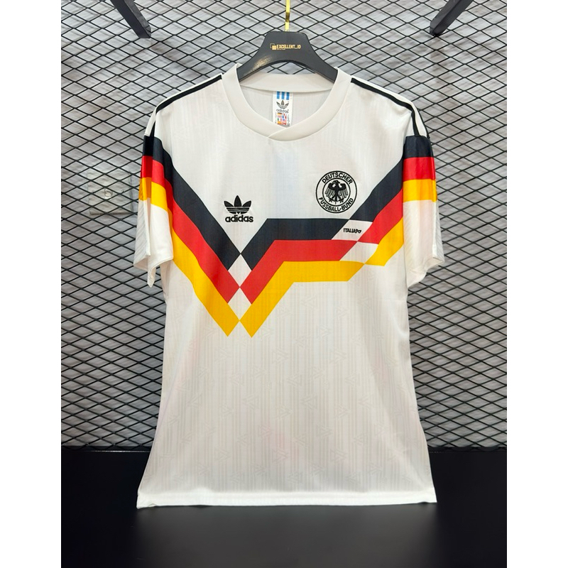 Jersey retro timnas jerman home world cup 1990 vintage jersey
