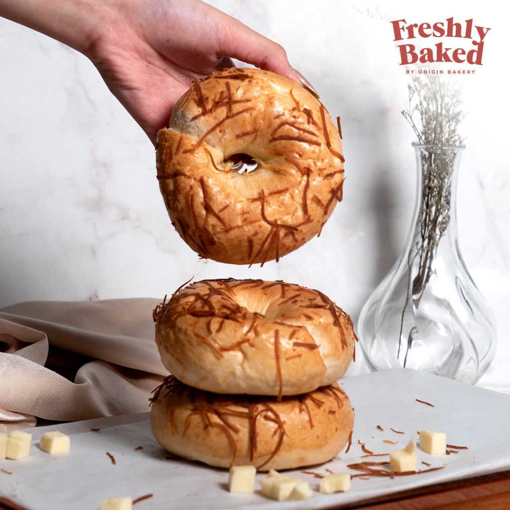 

Cheese Bagel - Freshly Baked by Origin Bakery