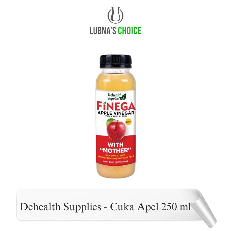 

Dehealth Supplies Apple Vinega 250 ml, Cuka Apel With Mother