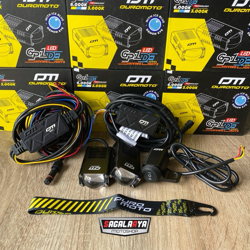 LAMPU SOROT DUROMOTO GP1DE+SAKLAR+RELAY SET DUROMOTO