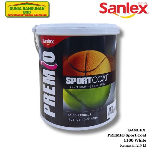 SANLEX PREMIO Sport Coat White 2.5 Lt Cat Pelapis Lapangan Putih