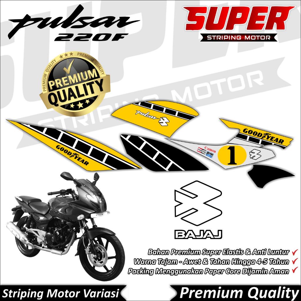 Striping Bajaj Pulsar Striping Bajaj Pulsar 220F Stiker Bajaj Pulsar 220F Striping Bajaj Pulsar 220F