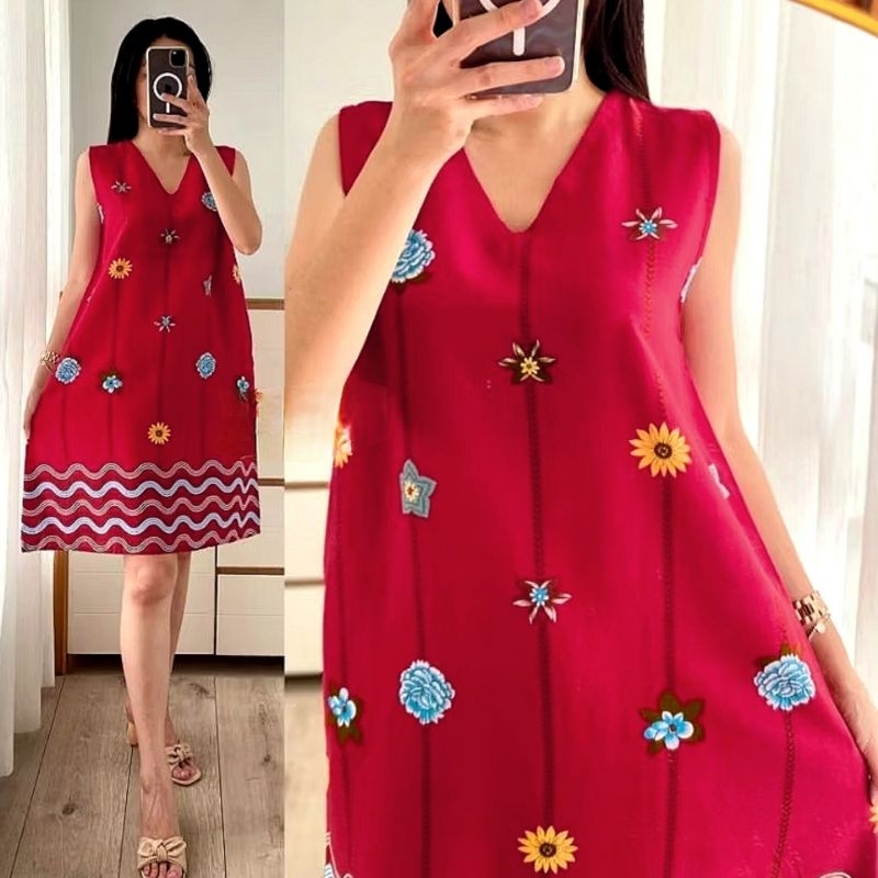 Daster Gina Ld100 Rayon Super Premium 6000 | Daster Kekinian Bahan Rayon Super Adem | Daster Viral H