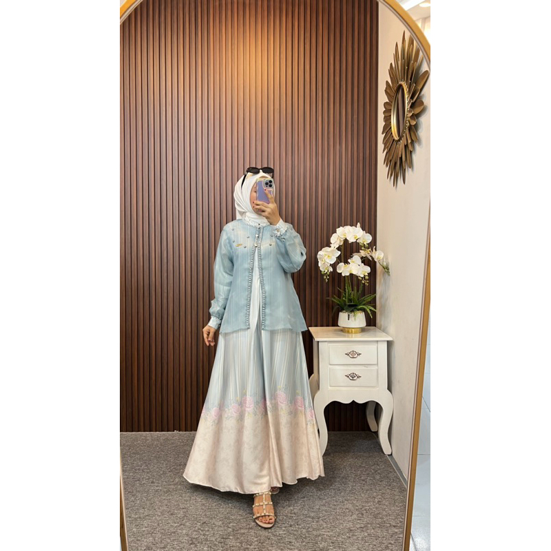 DRESS OUTER SILK/DRESS OUTER WANITA TERBARU/DRESS WANITA ORGANZA