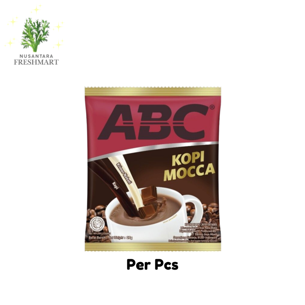 

[Nusantara Freshmart] ABC Mocca 27 gr Kopi Susu Per Pcs