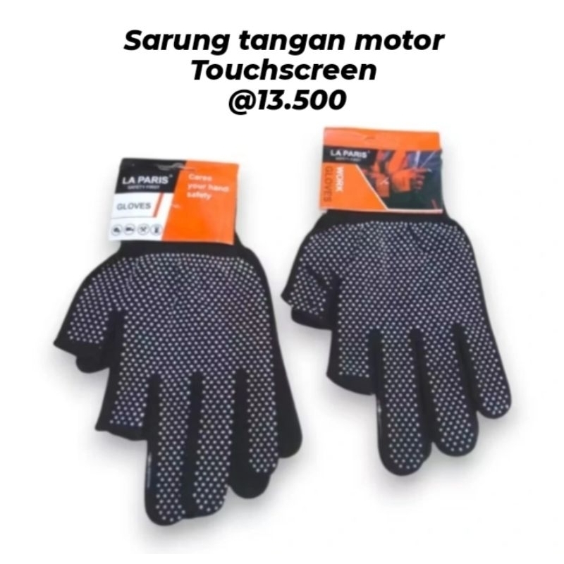 sarung tangan motor setengah telunjuk dan jempol