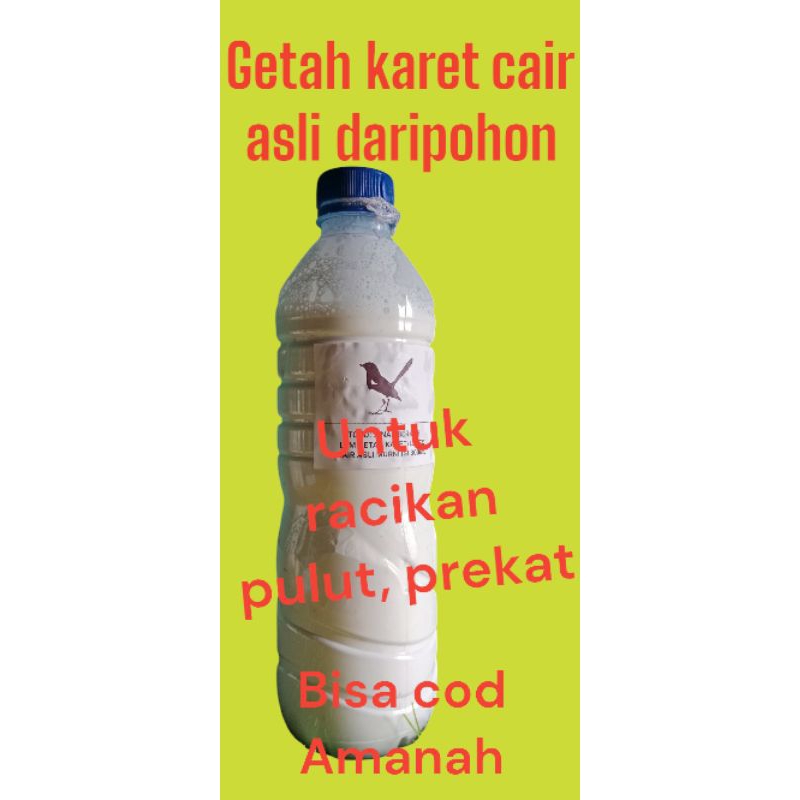 

Getah karet alam cair asli murni isi 600mil/1Botol,serbaguna