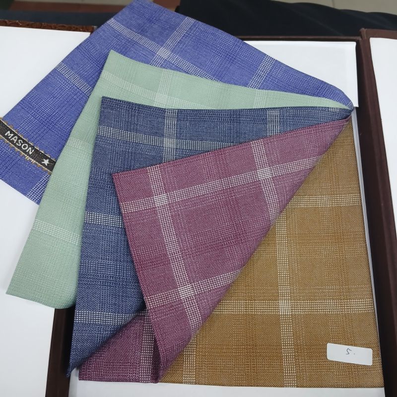 Kain Semi wool Kotak-kotak/Kain kotak-kotak import/Kain Jas Blazer motif kotak-kotak